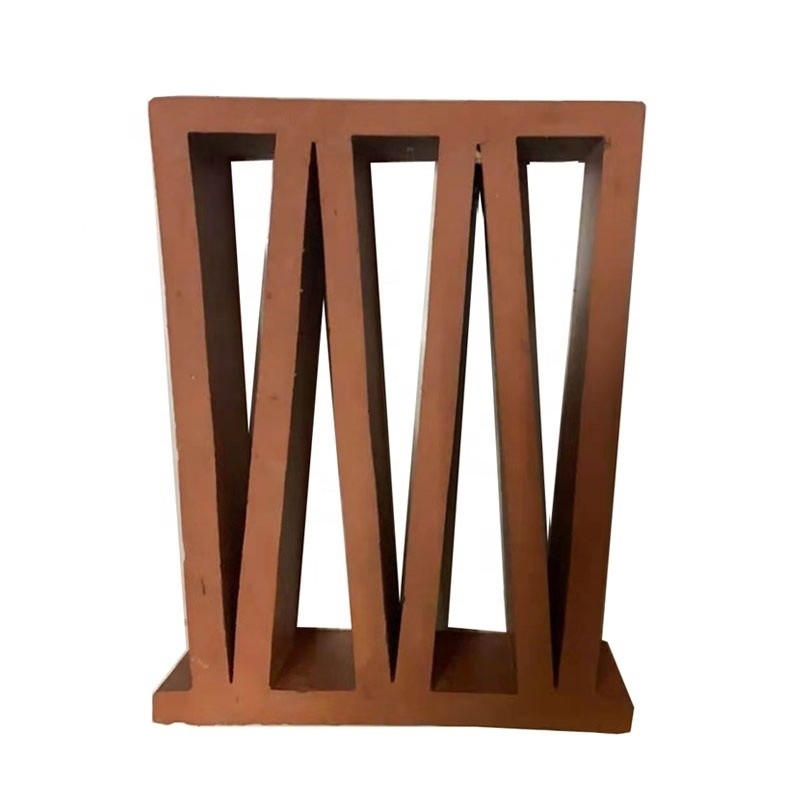 800 Centigrade Insulasi Panas Terracotta Merah Breeze View Blok Bangunan Lumpur Untuk Dekorasi Modern Pemandangan Dinding Luar