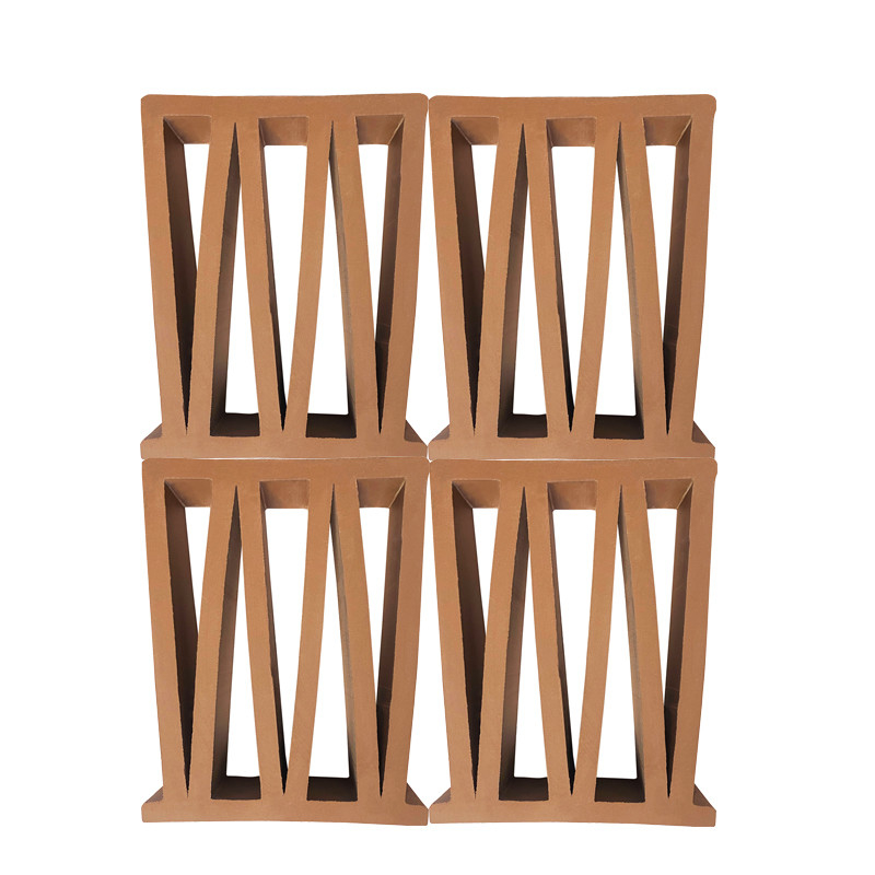 Terracotta Breeze Block Mold M Shape Wall Panel Interior Dekoratif Batu bata Api Untuk Dekorasi Dekorasi Di luar