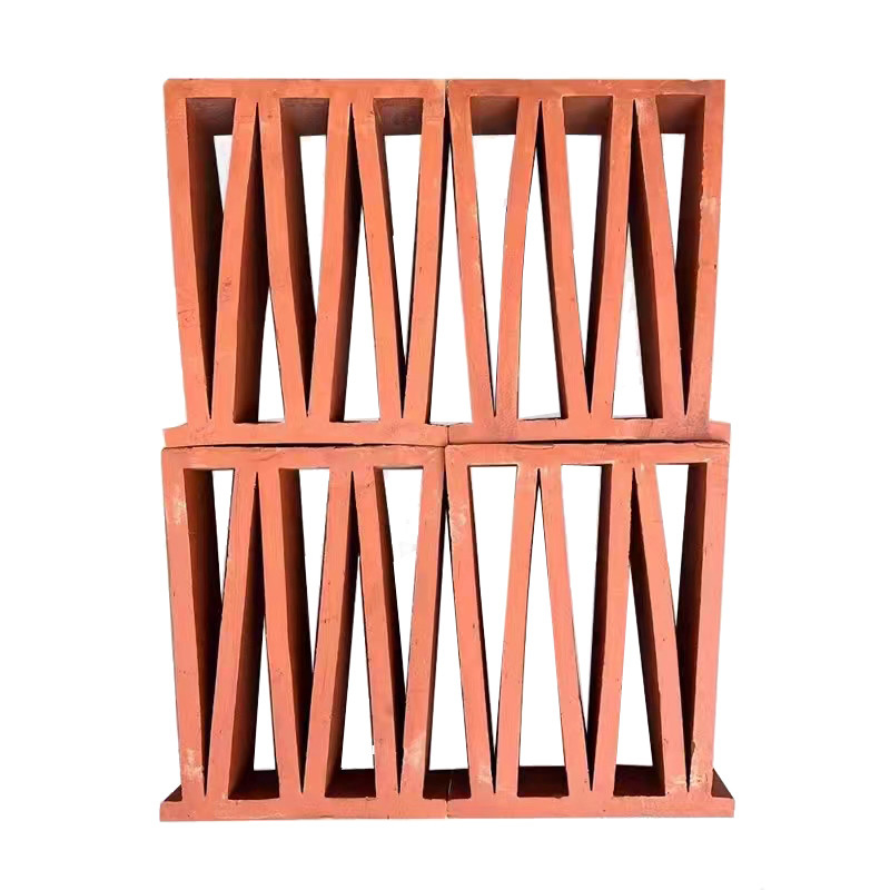 Terracotta Breeze Block Mold M Shape Wall Panel Interior Dekoratif Batu bata Api Untuk Dekorasi Dekorasi Di luar