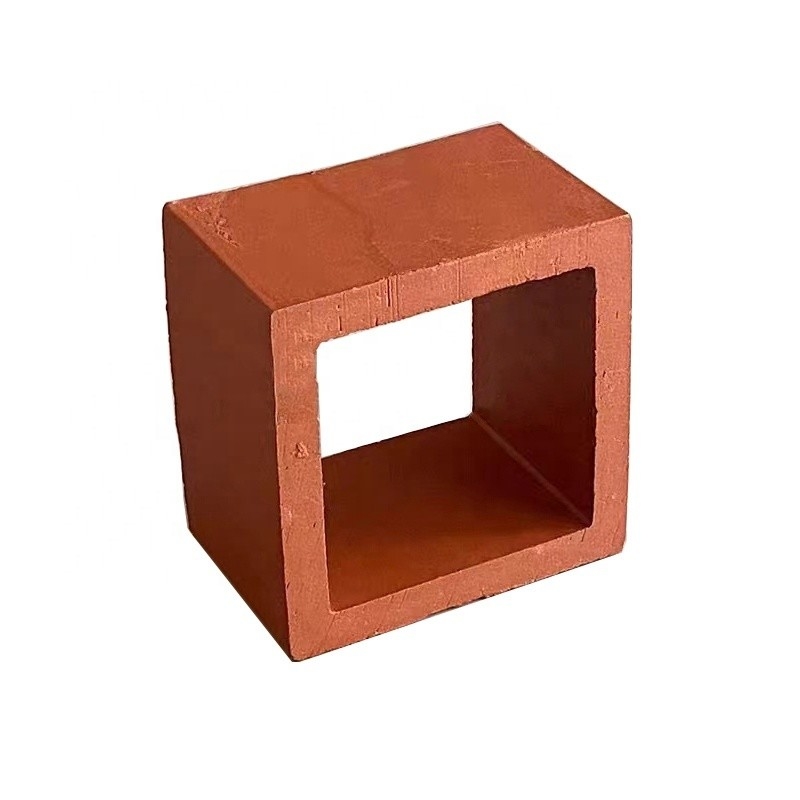 Terracotta Wall Breeze Blocks Insulasi Panas 800 Centigrade Brick Merah Bahan Dekorasi Bangunan Sekolah