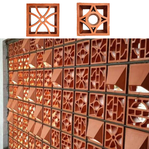 1100N Resistensi Kompresi Terracotta Brick Kerongkongan Untuk Panel Dinding Dekoratif Di Hotel Dan Bangunan Sekolah