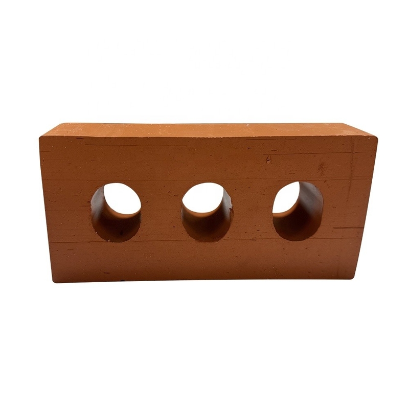 800 Centigrade Insulasi Panas Rumah Terracotta Bangunan Blok Bahan Dekoratif persegi panjang Kerongkong Perforated Brick Luar