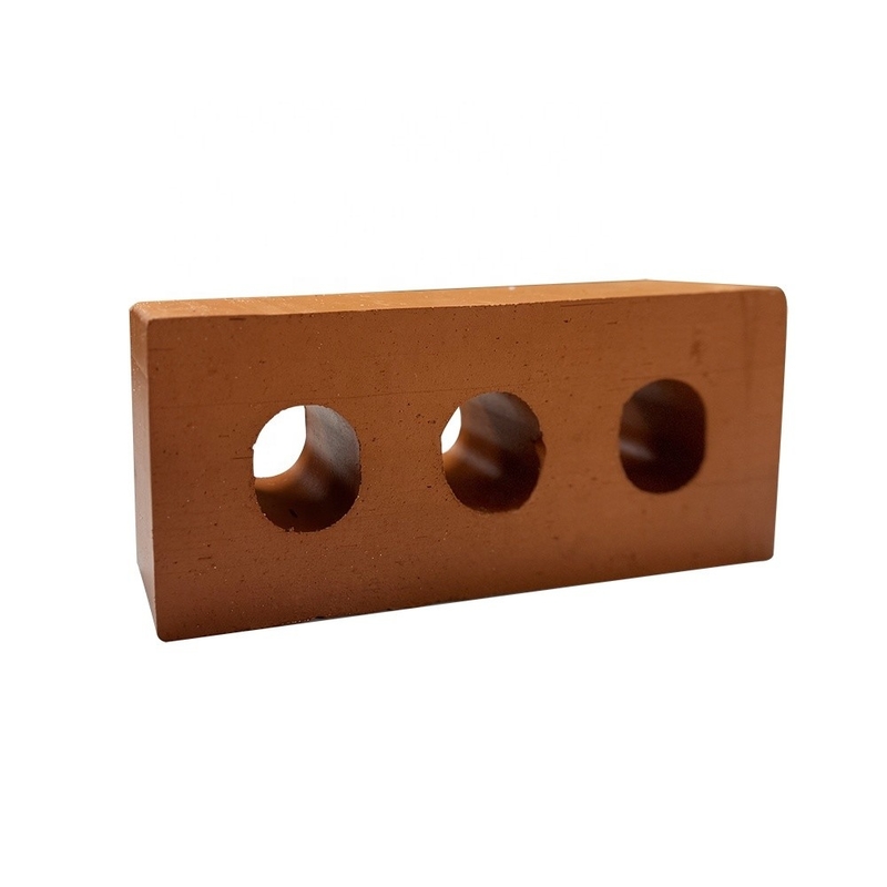 800 Centigrade Insulasi Panas Rumah Terracotta Bangunan Blok Bahan Dekoratif persegi panjang Kerongkong Perforated Brick Luar