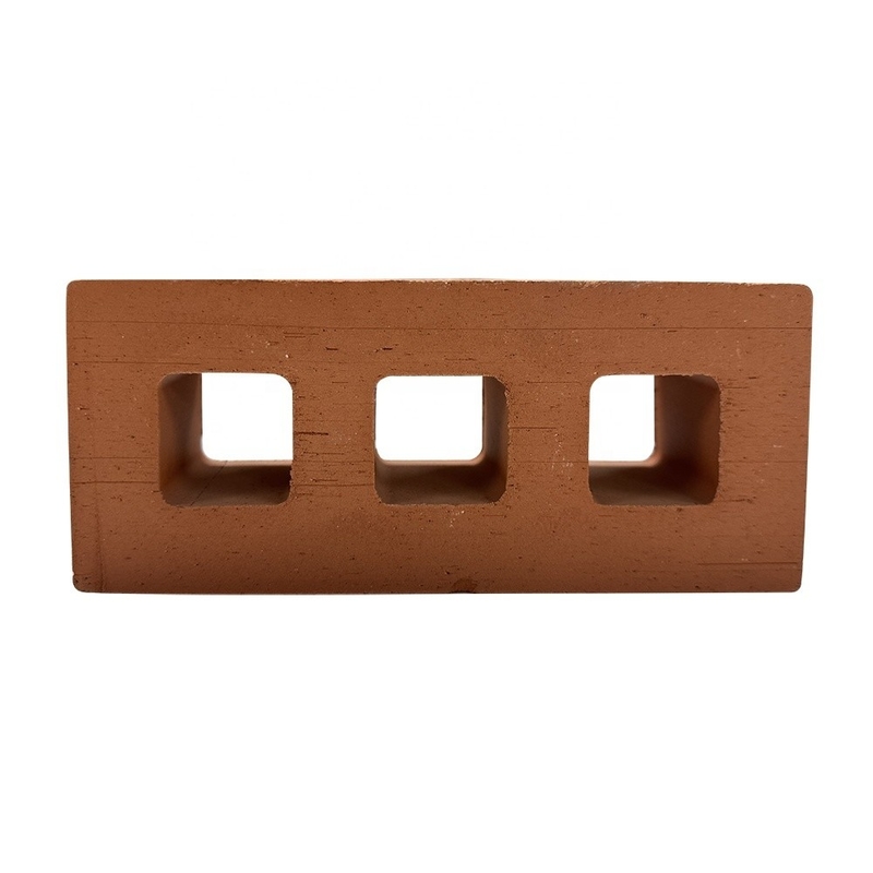 800 Centigrade Insulasi Panas Rumah Terracotta Bangunan Blok Bahan Dekoratif persegi panjang Kerongkong Perforated Brick Luar