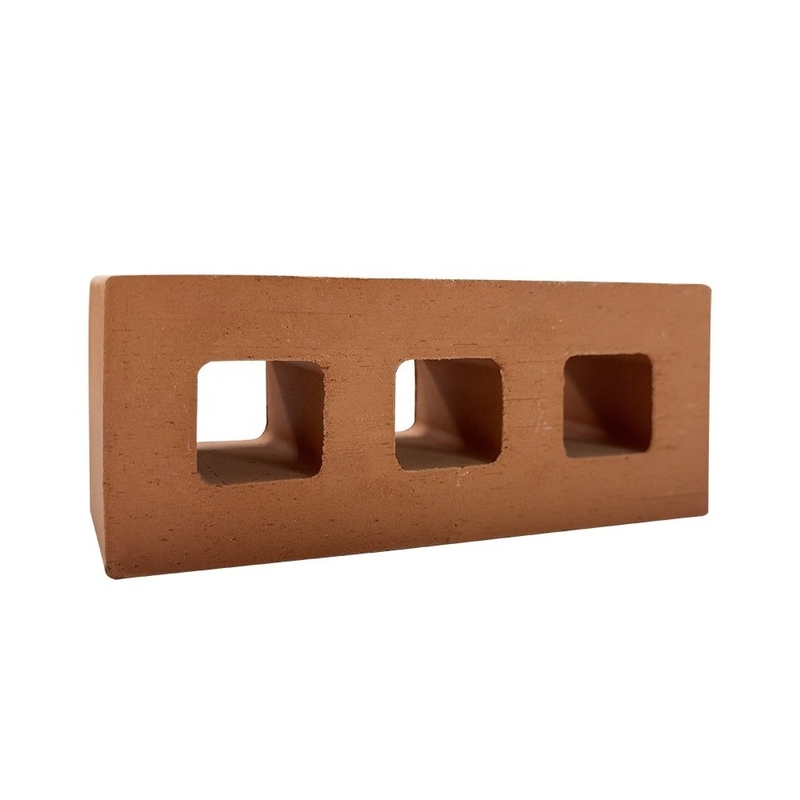 800 Centigrade Insulasi Panas Rumah Terracotta Bangunan Blok Bahan Dekoratif persegi panjang Kerongkong Perforated Brick Luar