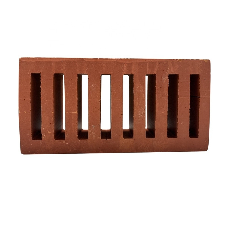 800 Centigrade Insulasi Panas Rumah Terracotta Bangunan Blok Bahan Dekoratif persegi panjang Kerongkong Perforated Brick Luar