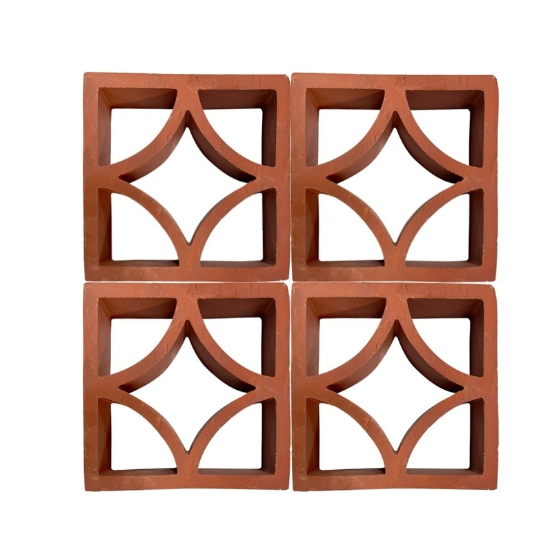 7% Absorpsi Terracotta Facade Panel Breezeway Tile dalam Desain Klasik untuk Dekorasi Brick Taman Dekorasi