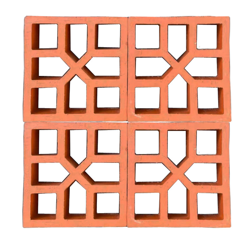 250*250*70mm Ukuran Umum Dekoratif Brick Wall Breeze Block Beton dengan 7% Absorpsi