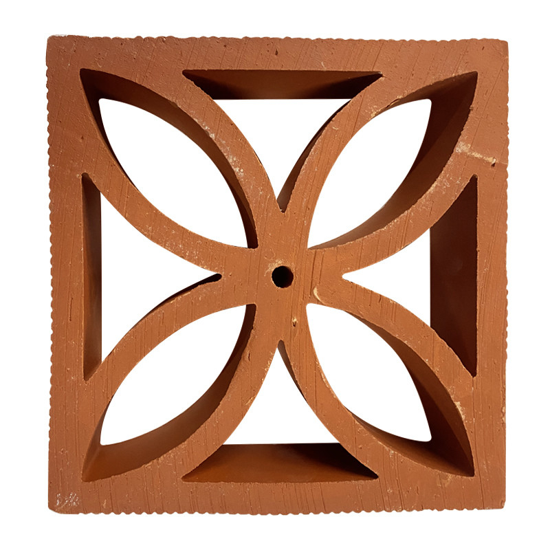 250*250*70mm Ukuran Umum Dekoratif Brick Wall Breeze Block Beton dengan 7% Absorpsi