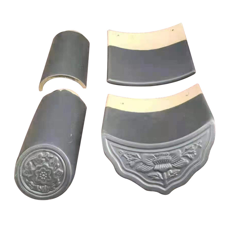 80 Pcs Gaya Tradisional Cina abu-abu Matte Finish Genteng atap ubin tahan lama untuk rumah impian