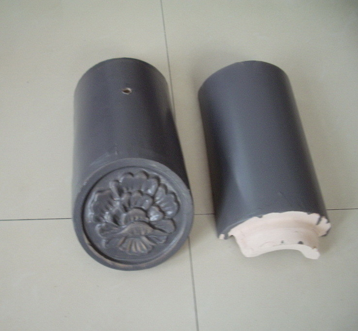 Satu meter persegi jumlah 80 pcs gaya tradisional Cina abu-abu Mat Finish tanah liat atap ubin tahan lama untuk rumah impian Anda