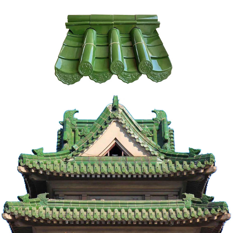 Ubin Atap Cina Antik Otentik Gaya Asia untuk Atap Restoran Hotel Kuil
