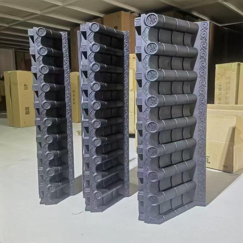 Dekorasi Atap Sirap Plastik dengan Set Lengkap Braket Penyangga Ubin Atap PVC Gaya Cina