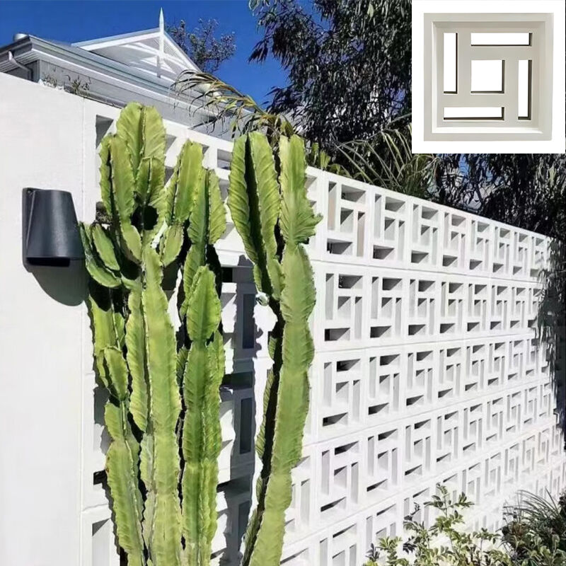 Bata Angin Semen Modern Ubin Dinding Eksterior Berbagai Bentuk dan Ukuran Blok Beton Bangunan