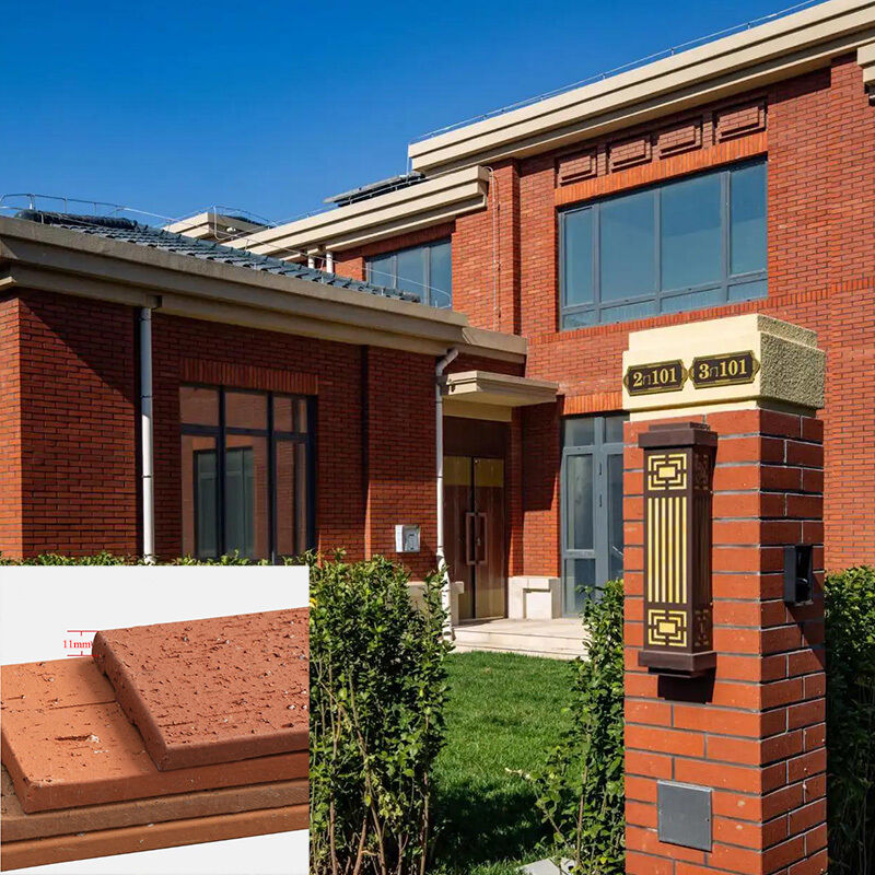 Outdoor Split Facing Wall Genteng Ringan Lantai Genteng Tua Genteng Kuno Genteng Paving Genteng untuk Hotel Dekorasi dinding