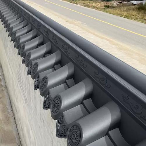 Lembar atap PP dekoratif untuk rumah Mudah dipasang Chinese Antique Roof Tiles Plastik