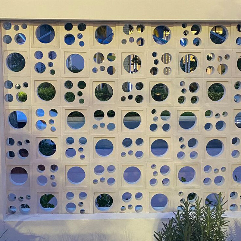 Blok Layar Beton Cement Lattice Kerucut BrickBreeze Blok Interior Exterior Partisi Tembok Lapisan