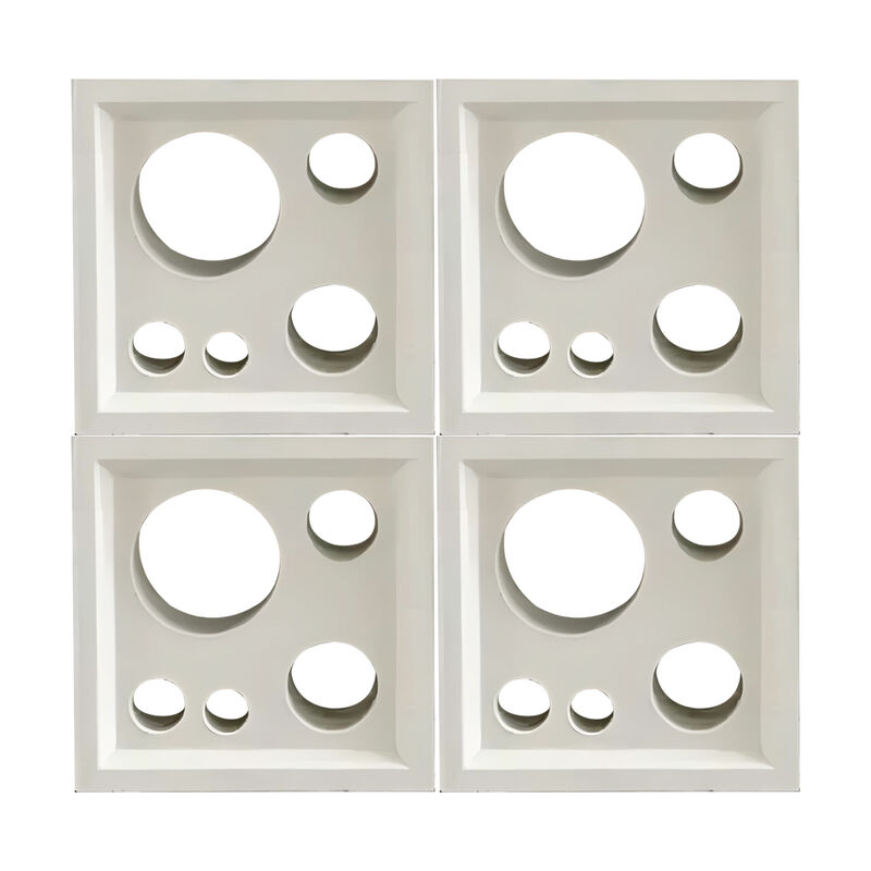 Beton Blok Layar Semen Hollow Kisi Bata Angin Blok Partisi Interior Eksterior Pelapis Dinding