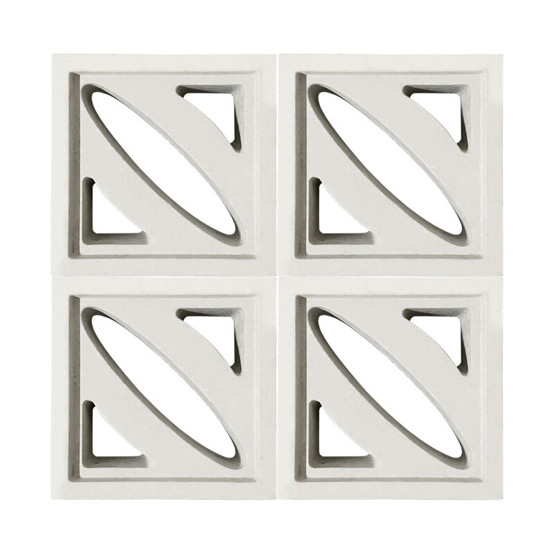 Lantai Layar Dinding Taman Cement Breeze Blocks Precast Beton Perforated Grid/Brick untuk Partisi & Dinding Aksent yang Bergaya