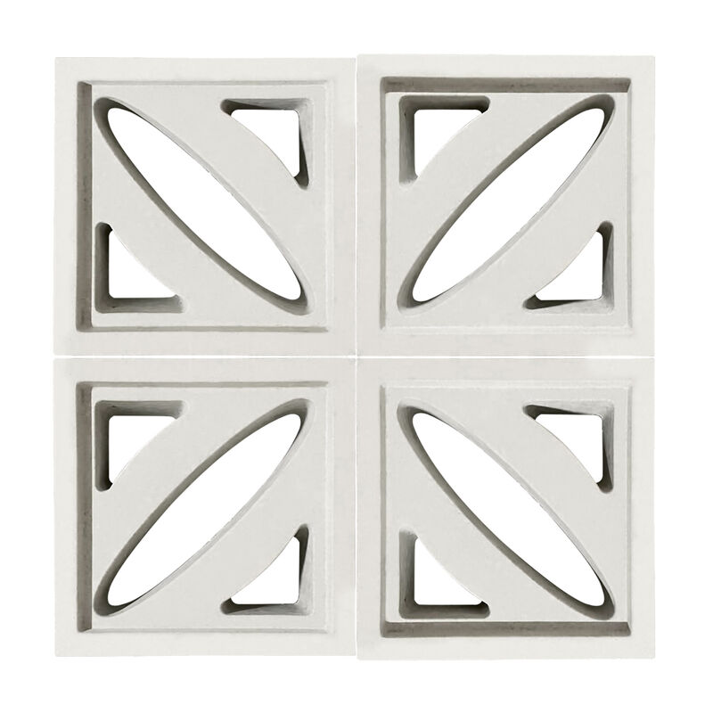 Lantai Layar Dinding Taman Cement Breeze Blocks Precast Beton Perforated Grid/Brick untuk Partisi & Dinding Aksent yang Bergaya