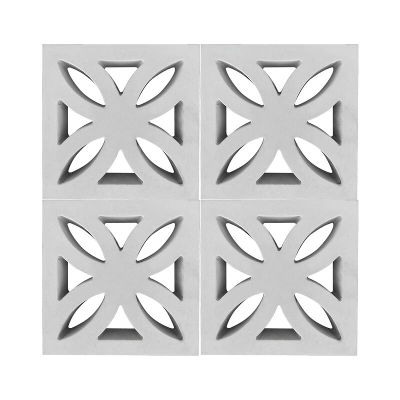 Unit Blok Layar Dekoratif Cement Hollow Lattice Bricks untuk Interior yang Bergaya / Partisi Interior & Tembok Aksent