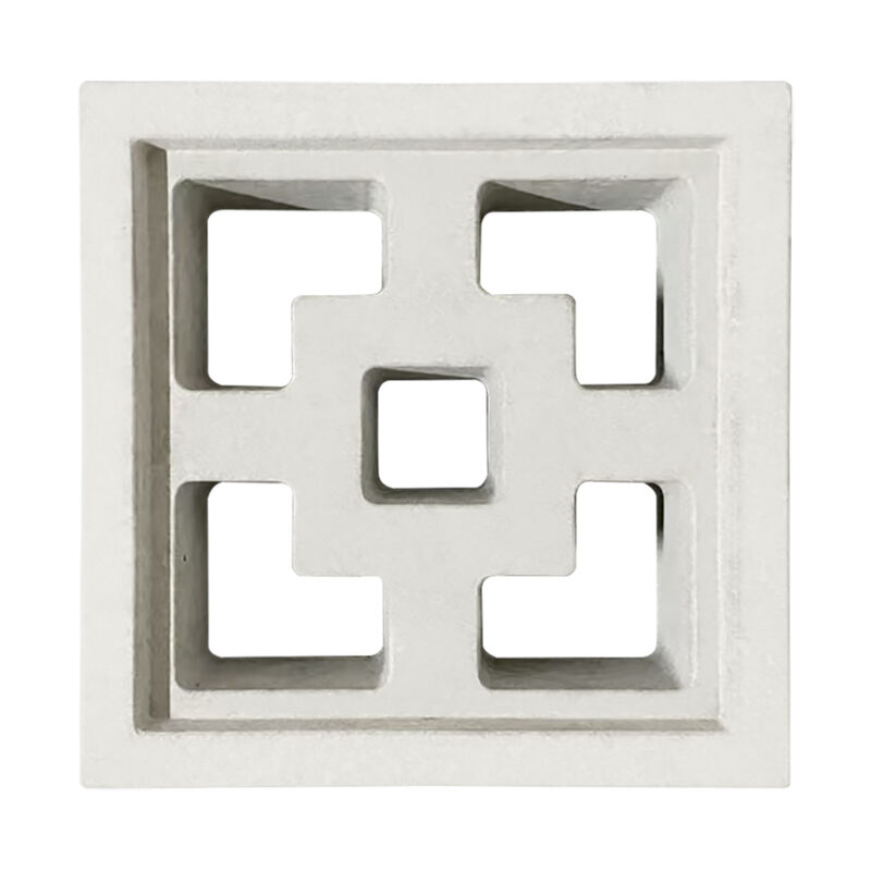 Perlindungan privasi yang berventilasi Batu bata dinding Blok Breeze Beton Arsitektur Blok Breeze melengkung untuk Balkon & Rumah Kota