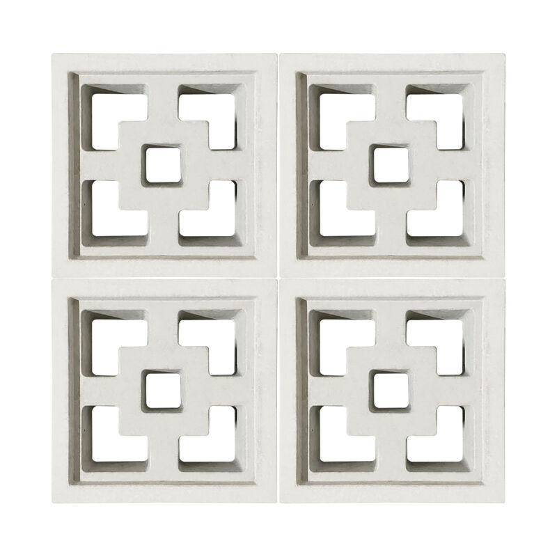 Perlindungan privasi yang berventilasi Batu bata dinding Blok Breeze Beton Arsitektur Blok Breeze melengkung untuk Balkon & Rumah Kota