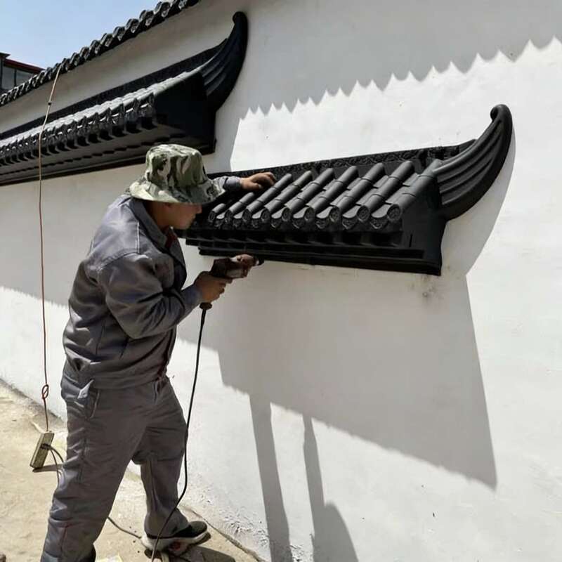 Wholesale Price Synthetic Corrugated Roof Tiles Fireproof PVC Roof Sheet Accessory and Ridge for Home House Wall Decoration