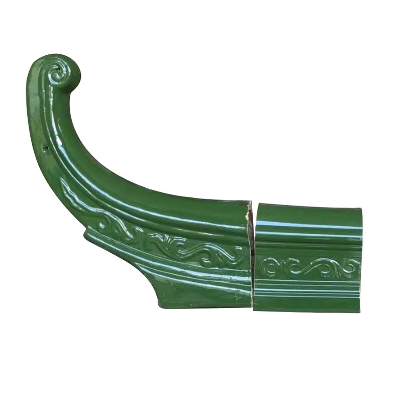 Chinese Traditional Green Glazed Roof Tile Jade Green Handmade Clay Glazed Tile Fireproof Waterproof for Asian Temple Villa