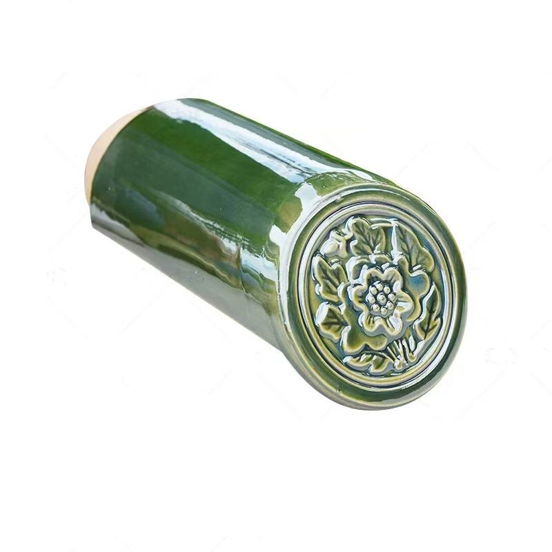 Lantai Atap Cina Hijau untuk Authentic Temple Tradisional Cina Bahan Atap Keramik Kaca