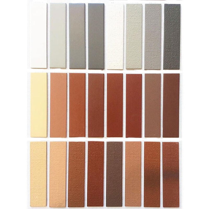 Peti dinding eksterior Split Face Brick With Clay Raw Material Wire Cut Brick Surface Clinker Tiles untuk fasad rumah