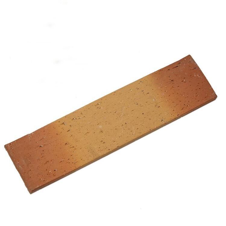 Ubin Pelapis Dinding Eksterior Tanah Liat Alami dengan Finishing Bakar Tungku Ubin Venner Dinding Bata Pecah untuk Fasad Kafe & Perumahan