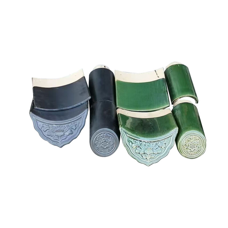 Paviliun Kayu Heksagonal Antik dengan Genteng Glasir Cina Gazebo Taman Luar Ruangan Bersudut Enam Villa Cina Paviliun Lanskap Anti-korosi