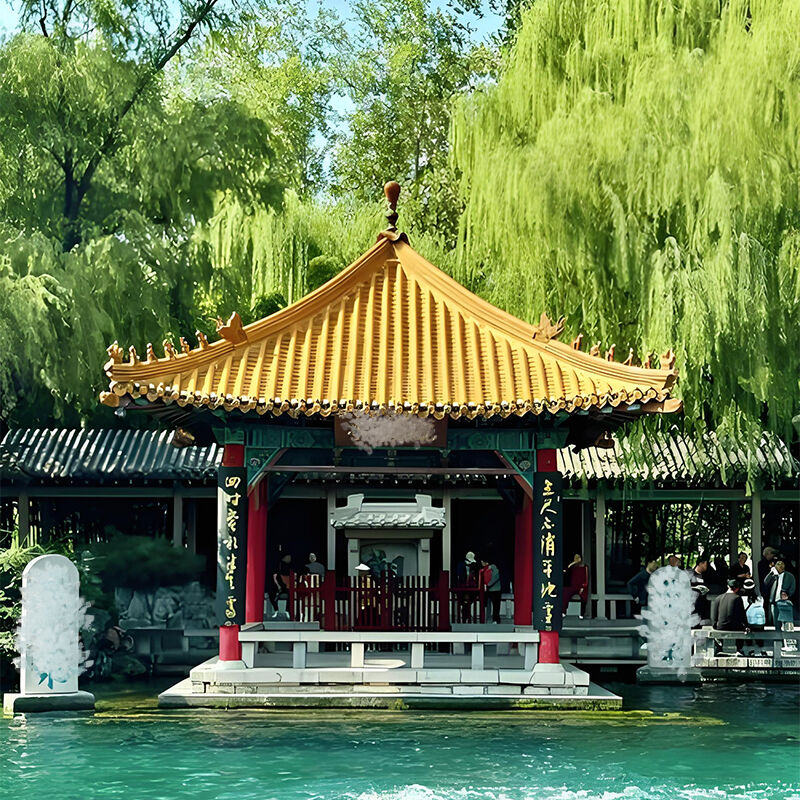 Jubin Kaca Gaya Tradisional Tiongkok Jubin Atap Ceramic Glossy untuk Taman Landscape Arsitektur Kuil Paviliun Rumah Teh Pusat Budaya Budaya