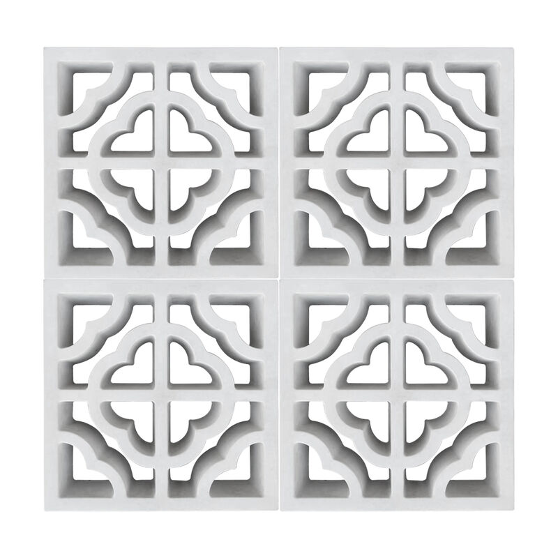 Breeze Block Unit Ventilasi Beton Dekoratif Blok Cinder untuk Partisi Interior yang Bergaya & Dinding Aksent