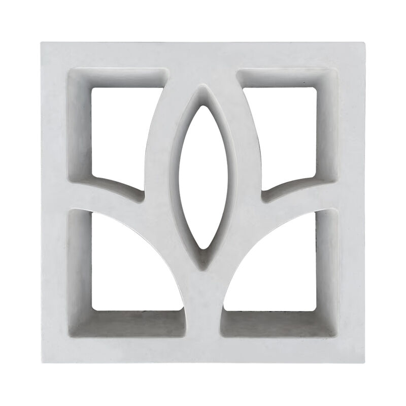 Modern White Cement Breeze Blocks Decorative Wall Partition Concrete Block dengan berbagai pola