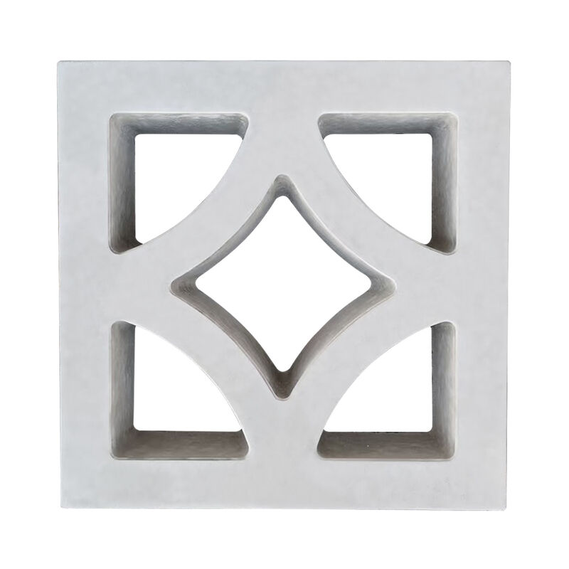 Modern White Cement Breeze Blocks Decorative Wall Partition Concrete Block dengan berbagai pola