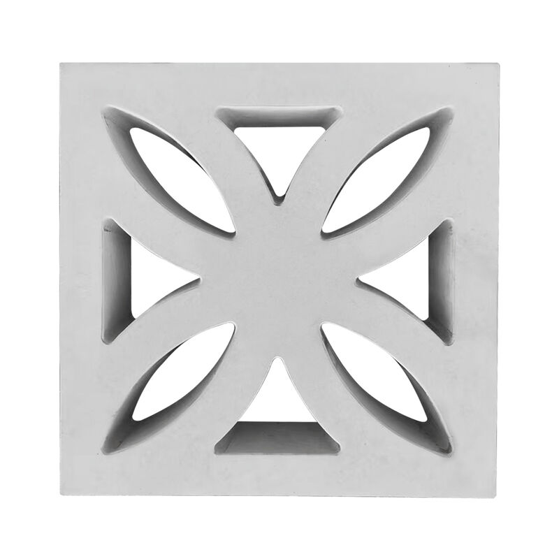 Modern White Cement Breeze Blocks Decorative Wall Partition Concrete Block dengan berbagai pola