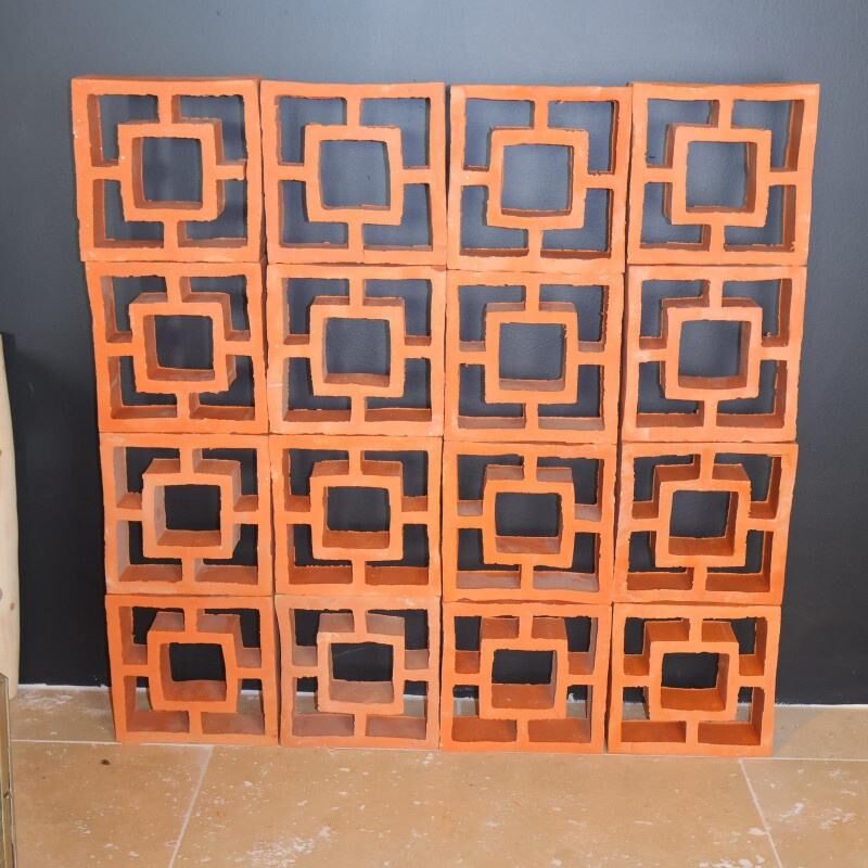 Harga Grosir Blok Dinding Ventilasi Terakota Bata Angin untuk Dekorasi Dinding