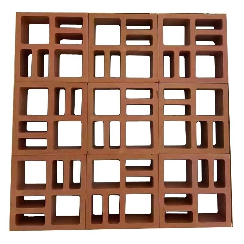 Terracotta Breeze Block Panel Desain Tembok Arsitektur Dekoratif Perforated Brick