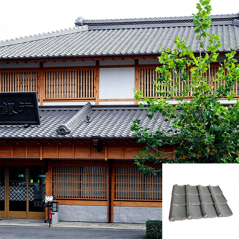 Lantai Atap Keramik Jepang Lantai Atap Kawara Jepang Otentik