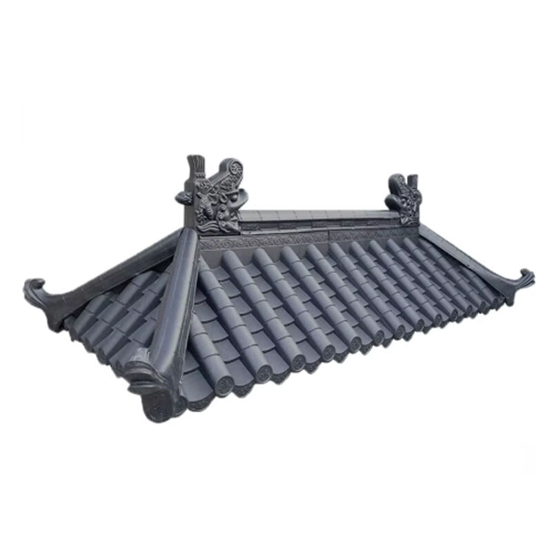 Lantai atap plastik PP Lembar atap resin sintetis untuk villa rumah Gazebo Waterproof Termal isolasi atap