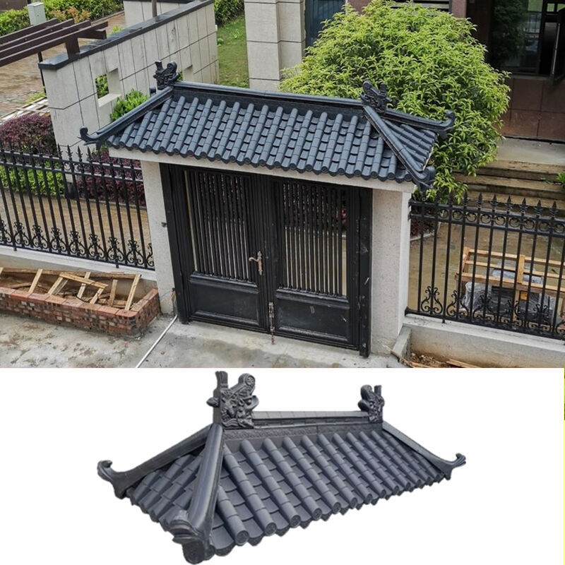 Lantai atap plastik PP Lembar atap resin sintetis untuk villa rumah Gazebo Waterproof Termal isolasi atap