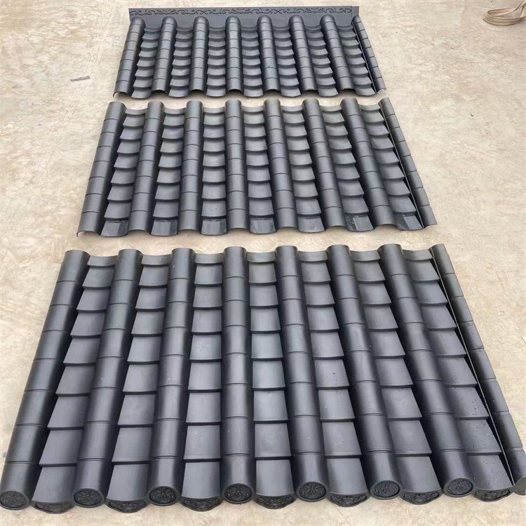 PP Plastik Kental Genteng Sintetis Atap Villa Antique Plastik Genteng Bangunan Atap Canopy Insulasi Termal Genteng Atap Plastik