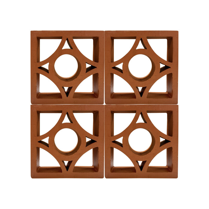 Terracotta Ventilation Breeze Block Interior Modern Decorative Matte Hollow Bricks for Ceiling Screen Wall