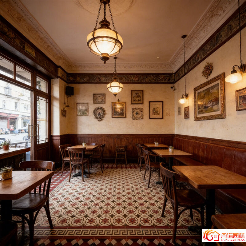 Vintage Flower Cement Tile Floral Pattern Decorative Wall Floor Tile Untuk Cafe Hotel Renovasi Rumah