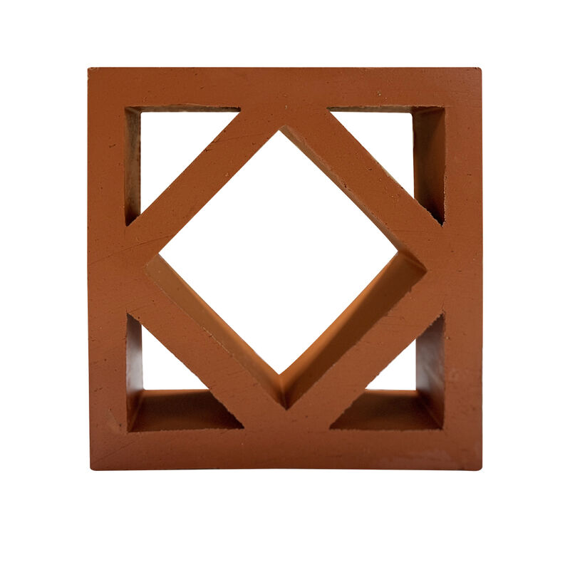 Terracotta Breeze Block Blok layar tanah liat berongga untuk dinding lanskap Patio Partisi Ventilasi alami