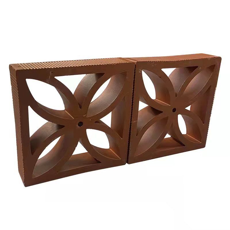 Terracotta Breeze Block Panel Desain Tembok Arsitektur Dekoratif Perforated Brick