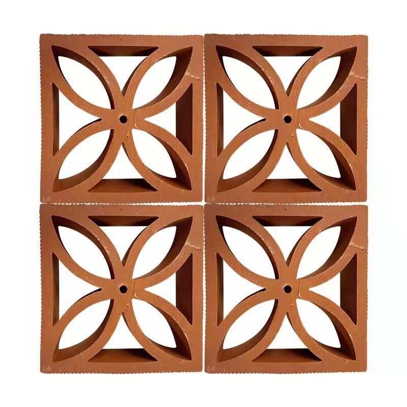 Terracotta Breeze Block Panel Desain Tembok Arsitektur Dekoratif Perforated Brick