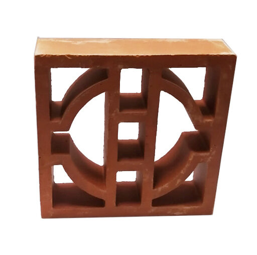 Blok Breeze Terracotta Geometrik Klasik Blok Breeze Terracotta Arsitektur Brick Screen untuk Fasad Modern